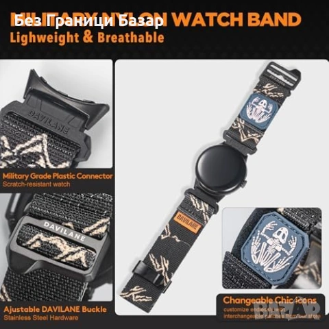 Нова Спортна каишка 22мм за смарт часовник Google Pixel Watch 4 45mm, снимка 5 - Каишки за часовници - 54523797