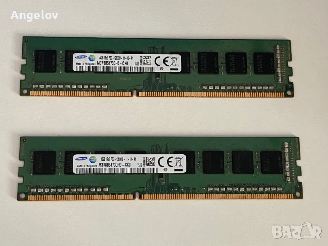 8GB DDR3 1600 MT/s RAM Samsung (2x4GB), снимка 2 - RAM памет - 54580832