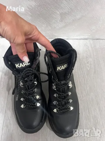 Karl Lagerfeld дамски боти / кубинки – оригинални, EU 38, снимка 2 - Дамски боти - 55407976