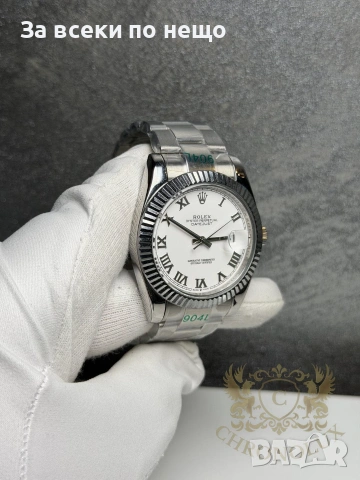 Rolex Datejust silver Мъжки Часовник С Автоматичен Механизъм Код Chronolux1, снимка 2 - Мъжки - 55057968