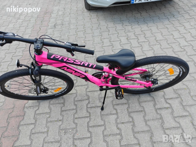 BG Алуминиев велосипед 26" NINJA розов, снимка 7 - Велосипеди - 54334989