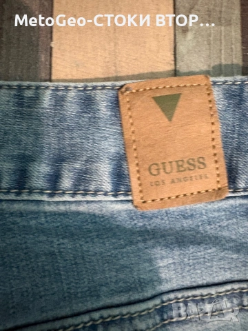 Мъжки дънки Guess Los Angeles – Оригинални, Светъл деним, снимка 6 - Дънки - 54425461