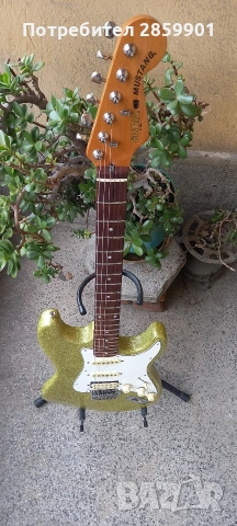 Продавам Vintage Sunn Mustang Made in India – Early Squier Era – 80’s, снимка 11 - Китари - 54524745