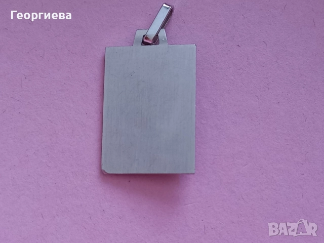 Сребърен кръст с позлата и висулка от стомана с зодия телец , снимка 7 - Колиета, медальони, синджири - 41887022