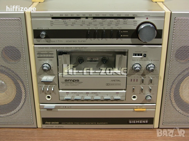 Радиокасетофон Siemens rs-806, снимка 3 - Радиокасетофони, транзистори - 54898585