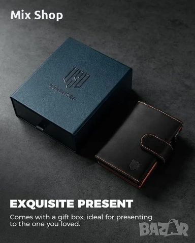 Нов Портфейл AirTag от естествена кожа с RFID , снимка 7 - Портфейли, портмонета - 54688343