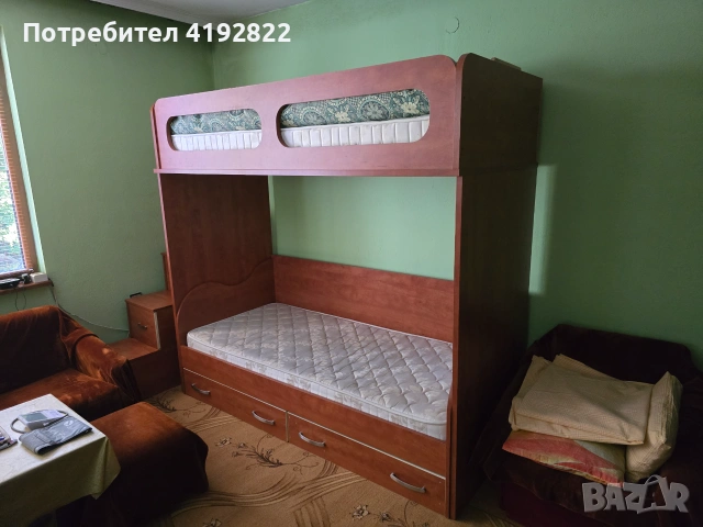 Двуетажно легло 190/90