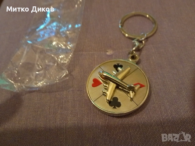 Ключодържатели посребрени нови самолети покер казино, снимка 4 - Антикварни и старинни предмети - 54743146