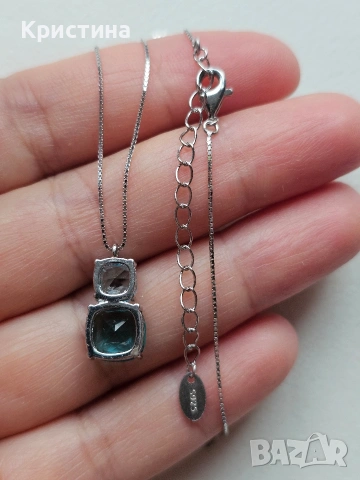 Италианско сребърно колие, снимка 3 - Колиета, медальони, синджири - 54235136