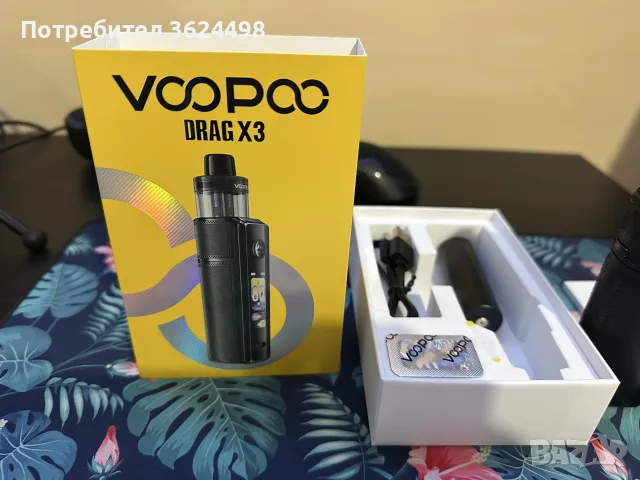 Вейп VooPoo Drag X3 Pod Kit + 21700 Molicel батерия / Остатъчна гаранция