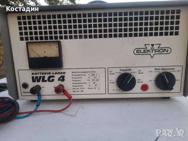 Токоизправител,зарядно Немско  Elektron WLG 4  6-12-18-24v  , снимка 6 - Друга електроника - 54889081