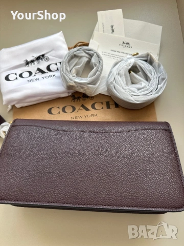 Дамска чанта Coach Tabby Shoulder Bag 26 в кафяв цвят, снимка 4 - Чанти - 54241647