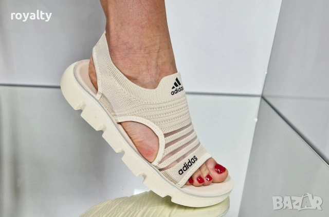 Adidas Нови Бежови Дамски Сандали Адидас , снимка 2 - Сандали - 54487814