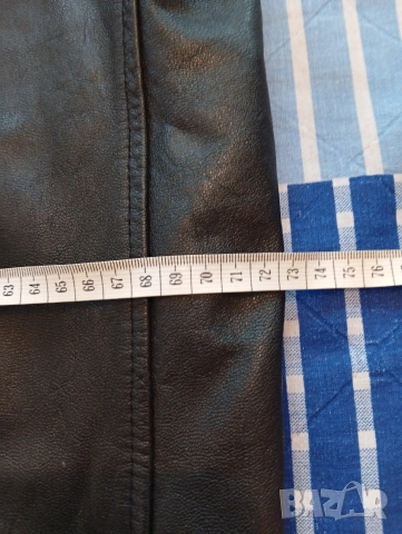Мъжки кожен елек XXL 2XL от естествена телешка кожа телешки бокс , снимка 6 - Якета - 54605761