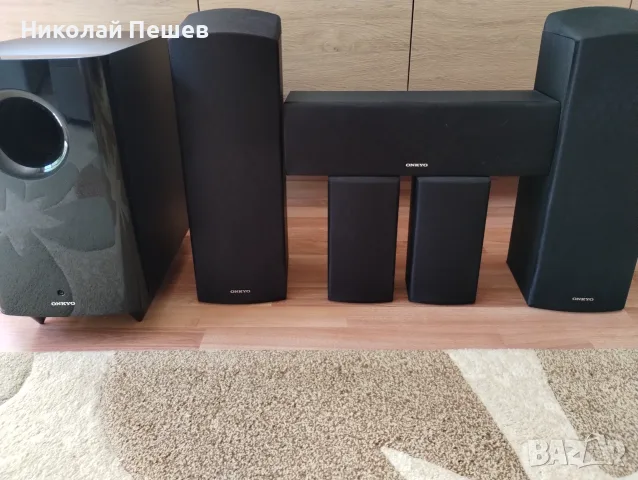 Onkyo Dolby Atmos 5.1.2 комплект с активен субуфер 