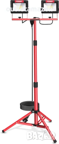 двоен LED работен прожектор със статив HYCHIKA AST8655 x2