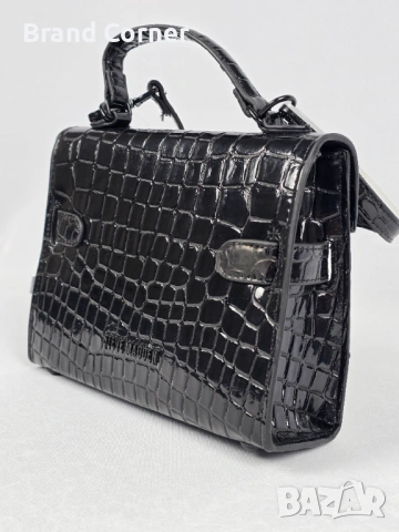 Нова дамска чанта Steve Madden Daxton Black Croc, снимка 2 - Чанти - 54355109