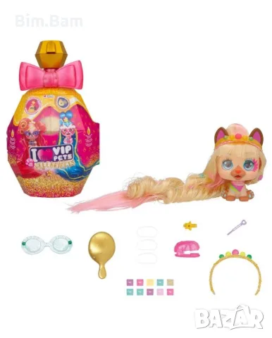 VIP PETS Модно кученце за прически с 10 изненади CELEBRIPETS, снимка 6 - Фигурки - 55394526