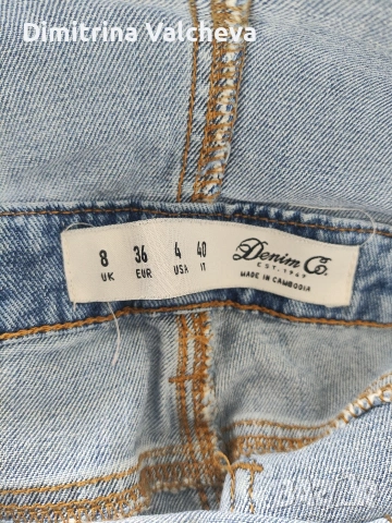 Дамски дънков гащеризон Denim Co, снимка 4 - Гащеризони - 54696967