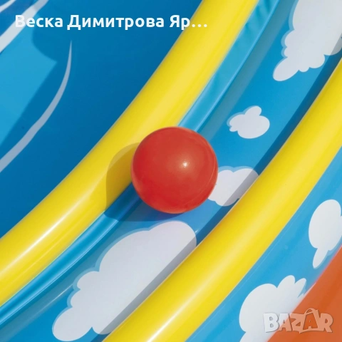 Голям детски надуваем аквапарк Bestway Lava Lagoon - Пързалка, фонтан, и улеи за топки 265x265 см, снимка 10 - Басейни и аксесоари - 54911059