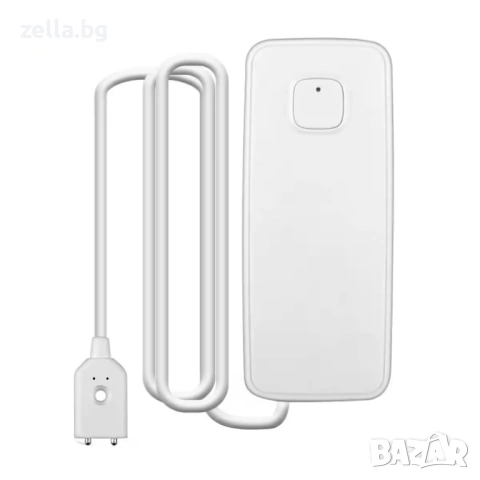 WiFi сензор за наводнение Tuya Smart Life, звукова аларма и Push известия, за баня и кухня 10319