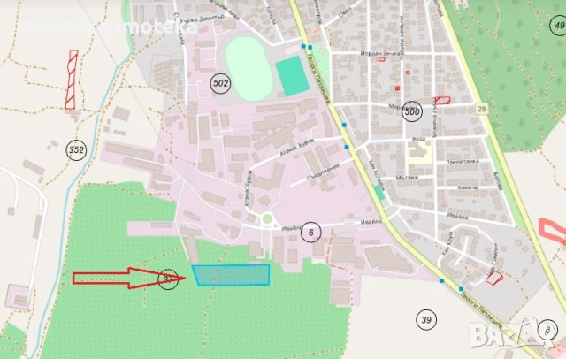 Парцел за бизнес 11 дка. в промишлена зона Аксаково