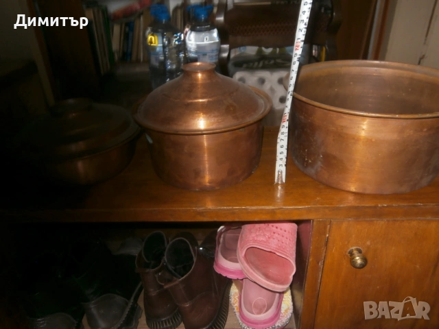 3 тенджери чиста мед, снимка 3 - Антикварни и старинни предмети - 54324739