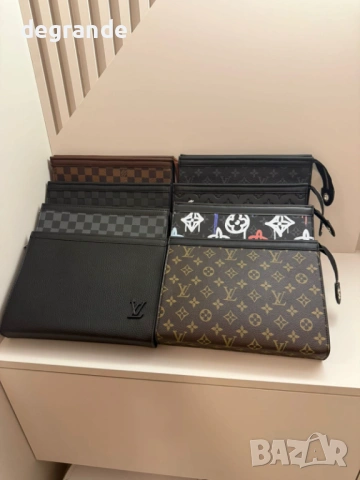 👜Мъжка чанта Клъч Louis Vuitton, снимка 5 - Чанти - 53985650