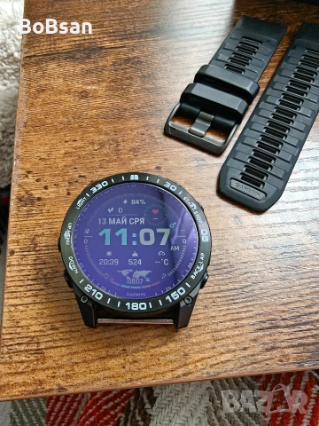 Garmin Fenix Solar Sapphire Titanium 51 mm, снимка 2 - Смарт часовници - 54535887