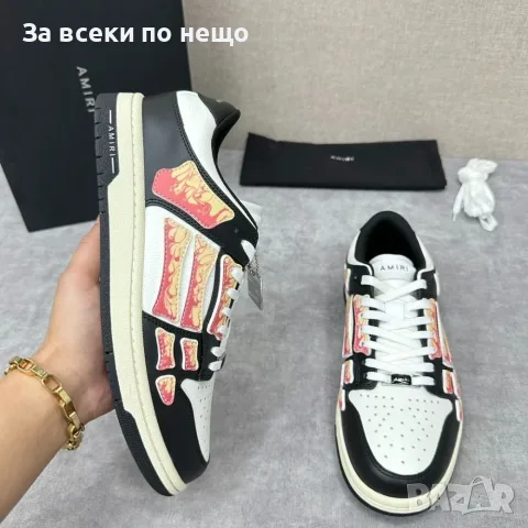 Amiri Skel Top Low "Fire Bandana" (Black/White) Дамски Маратонки👟Мъжки Маратонки Код ch27