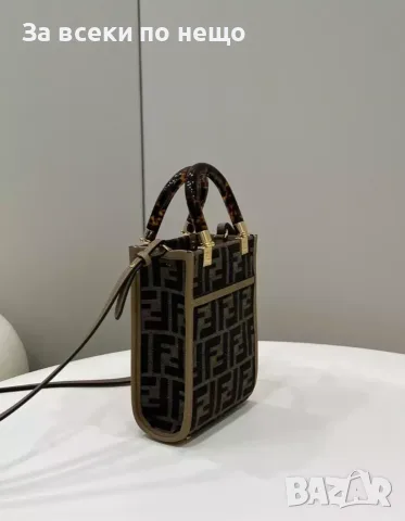 Fendi Дамска Луксозна Чанта С Къса И Дълга Дръжка Естествена Кожа Код ch55, снимка 3 - Чанти - 55418908