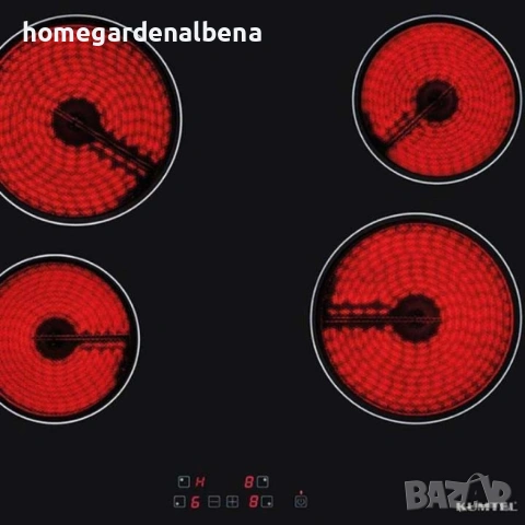 Инфрачервен плот за вграждане 4 зони – 6000W, стъклокерамичен, снимка 3 - Котлони - 54167092