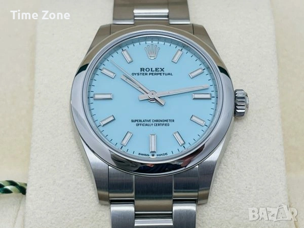 Rolex Oyster Perpetual 36mm Steel Light Blue Dial Automatic Дамски Различни Цветове