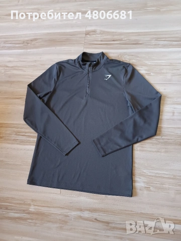 Оригинално мъжко горнище Gymshark Arrival 1/4 Zip, снимка 2 - Спортни дрехи, екипи - 54308502