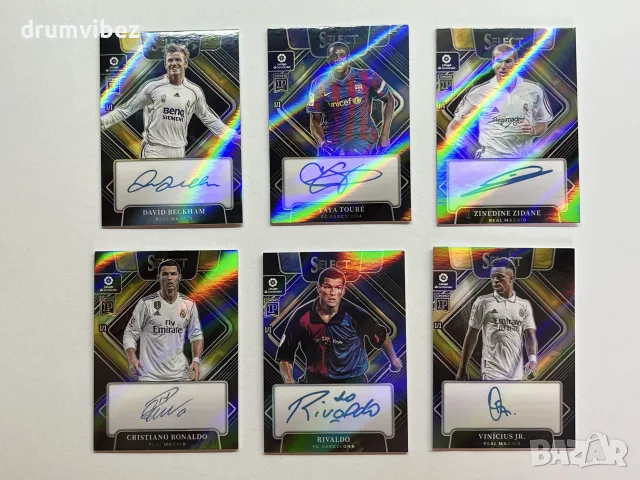 6 Panini Select Prizm La Liga Soccer Signatures Cards, снимка 9 - Колекции - 55577217