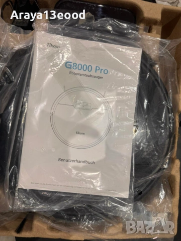 Робот прахосмукачка Tikom G8000 Pro с моп и WiFi управление, снимка 11 - Прахосмукачки - 54643659