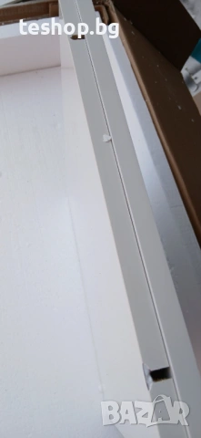 Tрапезна маса HOMCOM, 120-160 x 70 см, разтегателна, за 4-6 души, MDF, бяло с висок гланц, снимка 11 - Маси - 54513613