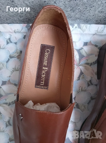 Cesare Paciotti Made in Italy мъжки мокасини от естествена кожа 42 номер, снимка 2 - Мокасини - 54992318