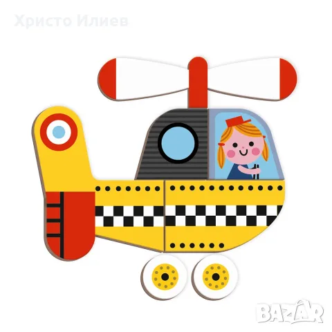 Магнитна книга Превозни средства Janod, снимка 4 - Игри и пъзели - 55309579