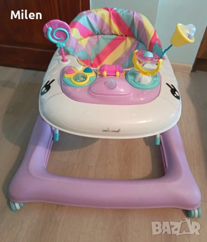 Детска проходилка Unicorn – запазена, с играчки и музика
