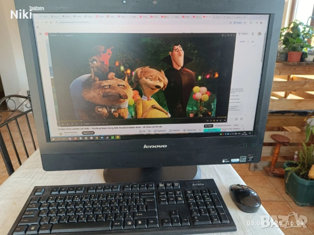 Продавам настолен компютър и монитор в едно, Lenovo ThinkCentre M93z