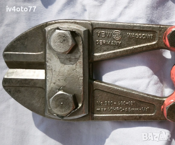 Немска ножица за арматура VBW Waggonit 980, снимка 7 - Други инструменти - 54544633