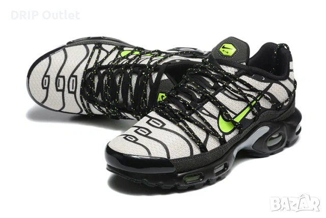 !НОВИ! Nike Air Max Plus 'TN' Utility | Black/Tan/Volt | + КУТИЯ, снимка 2 - Маратонки - 55283063
