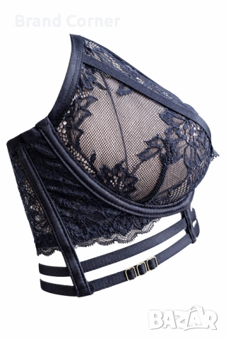 Hunkemöller дамски сутиен с дантела и декоративни ленти – размер 75D, снимка 3 - Бельо - 54502804