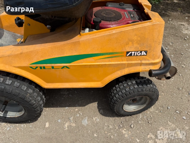 Тракторна косачка STIGA VILA  с предно косене briggs&stratton 12,5 кс., снимка 4 - Градинска техника - 54703283