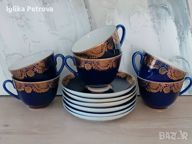 Сервиз за чай/кафе ЛФЗ, снимка 8 - Антикварни и старинни предмети - 55420197