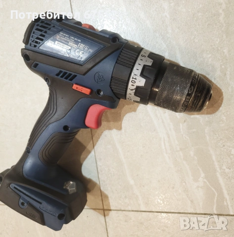 Bosch GSB 18V-60 безчетков винтоверт, отличен, цена 56 EUR без коментар!, снимка 2 - Винтоверти - 54643490