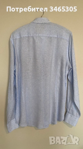Massimo Dutti ленена мъжка риза L, снимка 5 - Ризи - 54663061