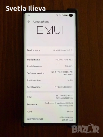 Huawei Mate Xs 2 512GB 8GB RAM Dual, снимка 8 - Huawei - 54216870