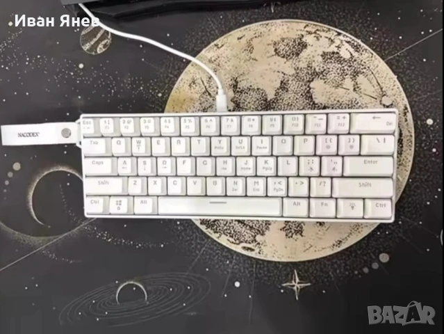 !!!ЧИСТО НОВА!!! Механична клавиатура БЯЛА, снимка 2 - Клавиатури и мишки - 54014667
